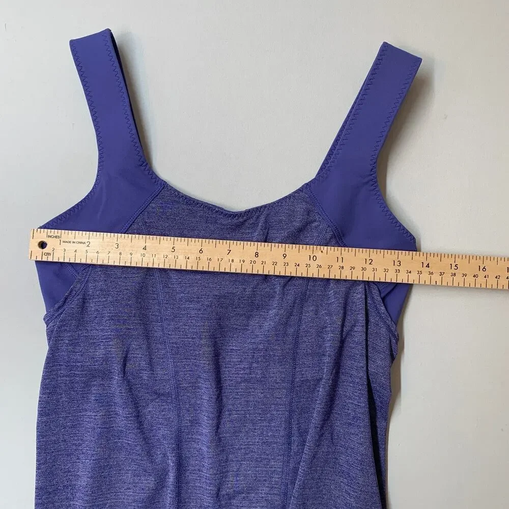 Lululemon Run Time Tank Top with Built-In Bra Women’s Size 8 Purple Active - Picture 5 of 8